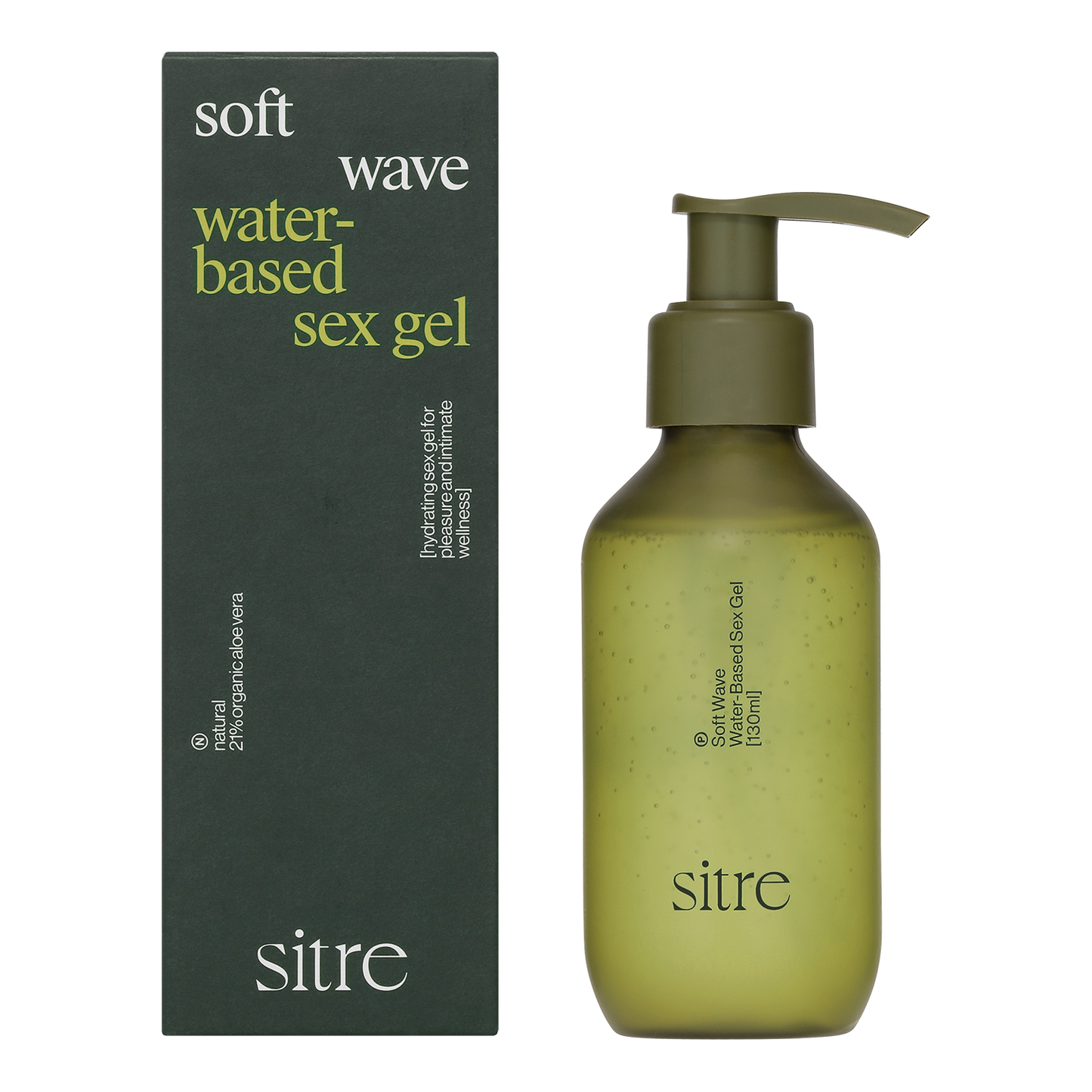 Sitre vandbaseret glidecreme med økologisk aloe vera – intim fugtgivende gel