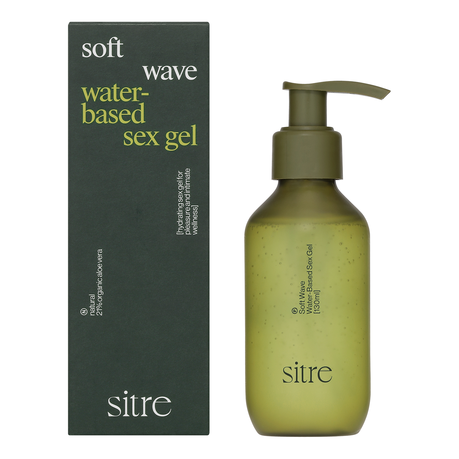 Sitre vandbaseret glidecreme med økologisk aloe vera – intim fugtgivende gel